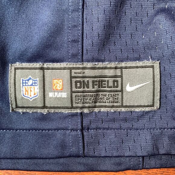 Nike On Field Seattle Seahawks Russell Wilson #3 Jersey Men's Size XXL Navy Blue - Picture 4 of 8